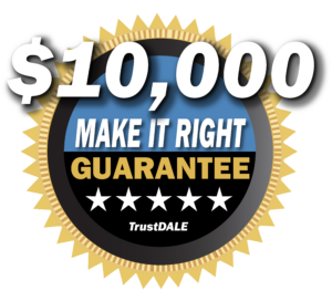 $10,000 Make It Right Guarantee badge.